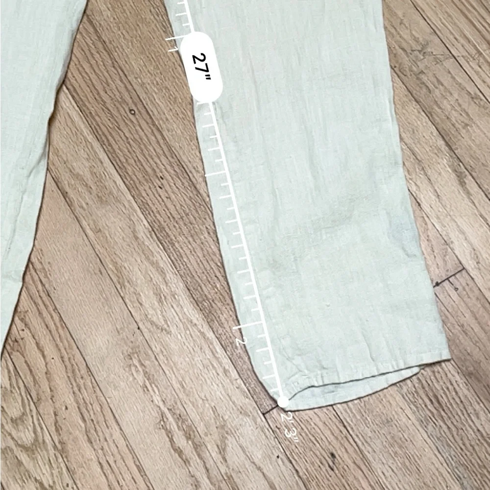 Flax Linen Trousers Pants Size P - Picture 15 of 15
